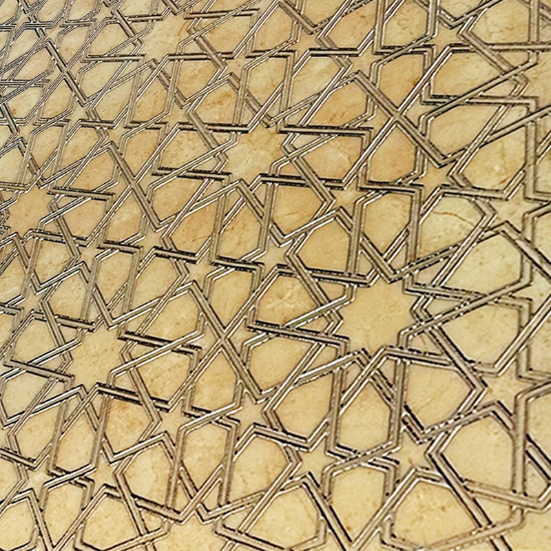Doha Cream Decor 60cm x 60cm Wall & Floor Tile